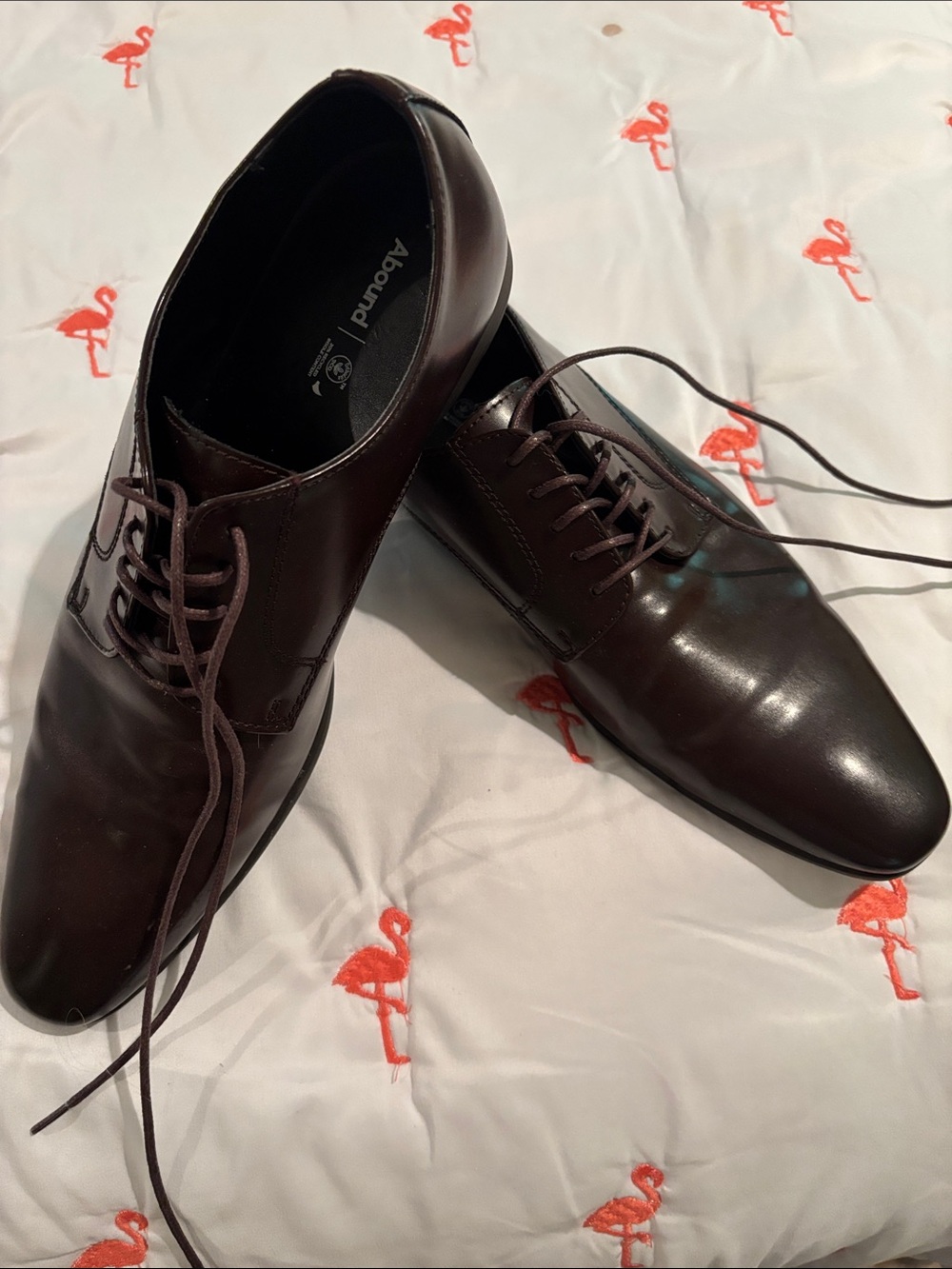 Abound Dark Brown Leather Derby Dress Shoes